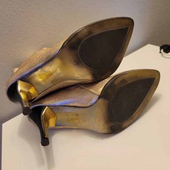 Nordstrom Lady Couture Lucky Rhinestone Metallic Stiletto Bootie - Picture 7 of 11